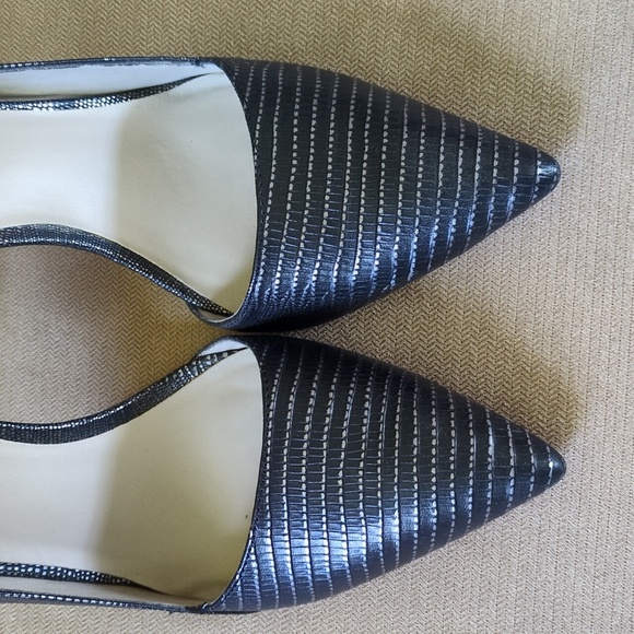 Steven by Steve Madden Walkerrr Heels in Black & Metallic Size 9.5 - Picture 3 of 9